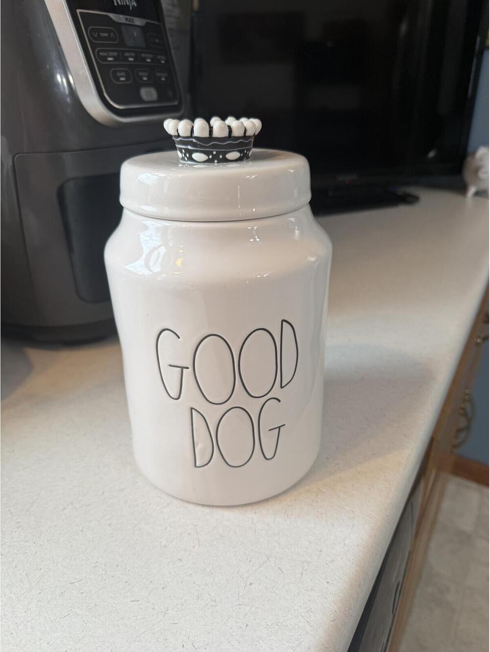 Rae Dunn "GOOD DOG" Ceramic Treat Jar